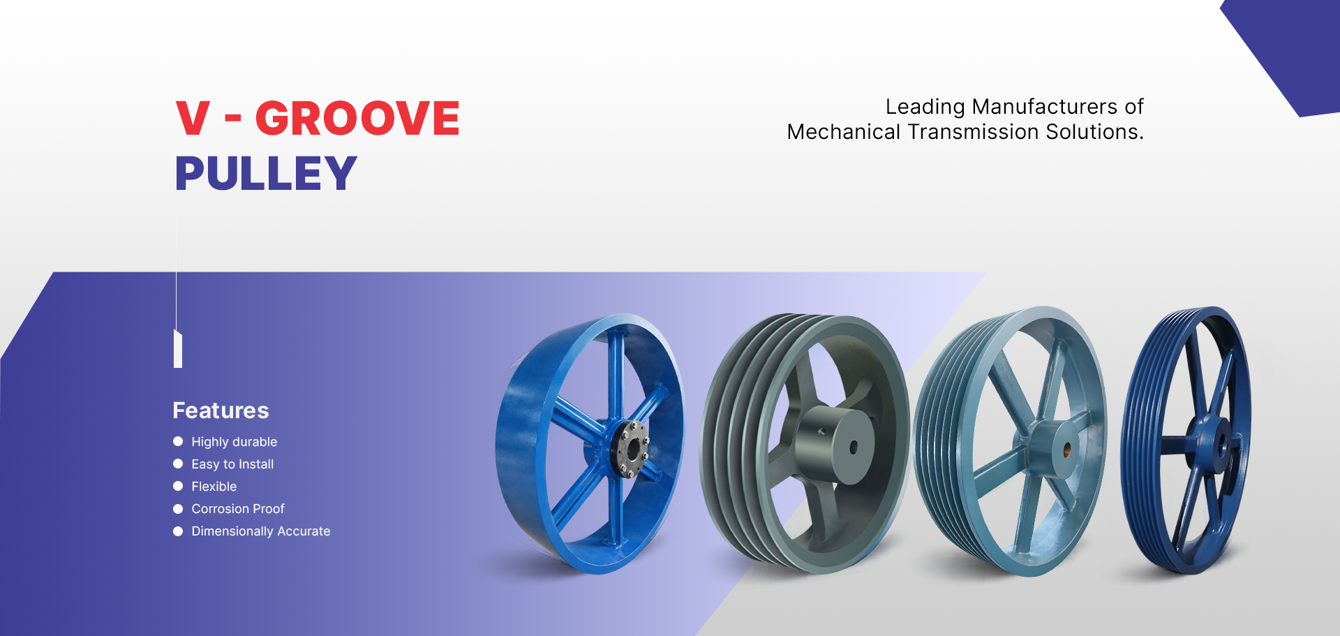 V - GROOVE PULLEY Manufacturer in India